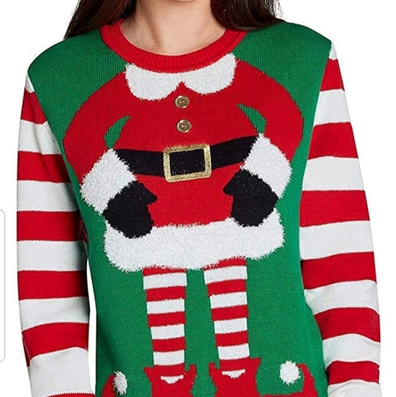 Women’s Christmas Ugly Long Sleeve Crewneck - Picture 1 of 3